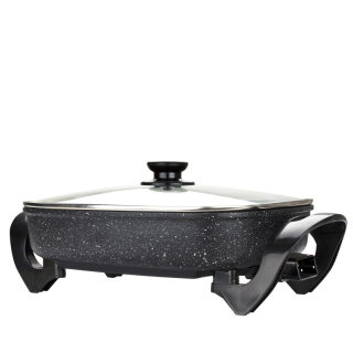 Bravo Pečící pánev B-4676, 38x30x8 cm, 1500W elektrická, s poklicí 17564000