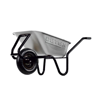 Stavební-zahradní kolečko Detex D2, 100l do 180 kg korba Zn, DTX120 350-8 nafukovací kolo, ložisko