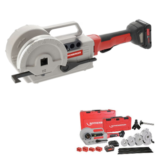 Rothenberger Robend 4000 E AMP 15-18-22-28 mm, Aku ohýbačka trubek 1000004191 + aku 4,0 Ah, nabíječka