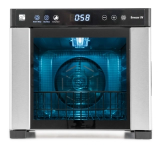 G21 Breezer sušička potravin 6 táců, 650W s UV funkcí, nerez 60081126