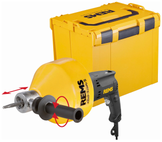 Rems Mini-Cobra S VE Set L-Boxx H na čištění trubek 170028, spirálová čistička 230V