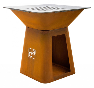 Gril G21 Montana Corten, s planchou 85 cm 63903203 čtvercové