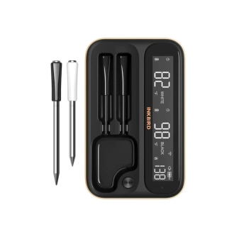 Inkbird bezdrátový teploměr WiFi & Bluetooth 100m BBQ, LCD displej INT-12-BW