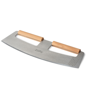 Ziipa Pizza kolébkový kráječ 32 cm Pozzello, 22-009 nerez+dřevo