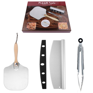UG Grill Sada pizza příslušenství DP-6818, malá lopata, kolébkový nůž, kleště