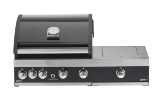 GrandHall vestavný plynový gril PREMIUM G4 Plus K04000326A, s bočním a zadním infra hořákem