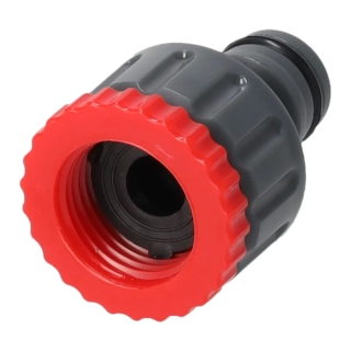 Dedra přípojka, konektor na vodovodní kohoutek 1/2"–3/4" 80N001L, ABS a PP plast