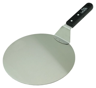 Cattara Lopata na pizzu kulatá 25 cm, 14090 nerezová, černé madlo