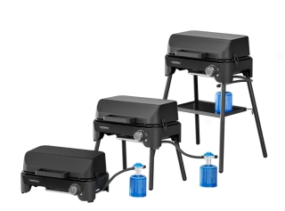 Campingaz Tour and Grill CV Plus 2201110, přenosný plynový gril 2,4 kW na kartuši + nohy, víko