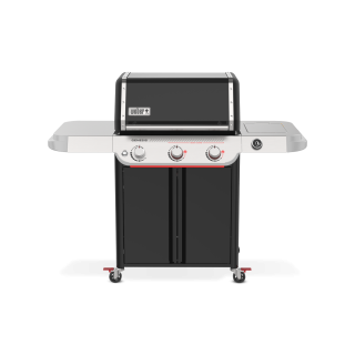 Weber Plynový gril Genesis E-325W, 1501394, 3 hořáky 14,3kW, Sear Zone, Smart teploměr, černý