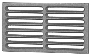 Strend Pro Litinový rošt 280x160x17 mm 11x6" 221648 s můstkem, do topeniště kamen, krbů