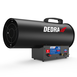 Dedra plynové topidlo 17-50 kW s regulací DED9947 černé, LPG dělo, ohřívač plynový