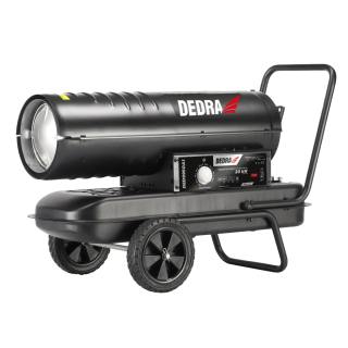 Dedra naftové topidlo 20 kW s regulací DED9950A1, olejový ohřívač, černý + kola, rám