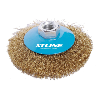 XTLINE Kartáč miskový vlnitý 100 mm M14, XT22001