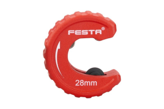 Festa řezačka trubek 28 mm kotoučová 16307, na Cu, Alu, plast s řezným kolečkem, otočná - hliníková