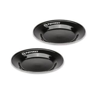 Petromax smaltované talíře 22 cm, černé 2 ks 730645, plechové