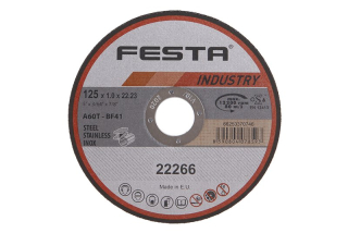 Festa Industry kotouč řezný na kov 125x1x22,2mm, 22266.01, extra tenký
