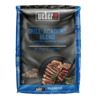 Weber dřevěné pelety Grill Academy Blend 8 kg - univerzální, 3401051 pytel