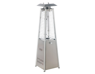 Stolní plynové topidlo Pyramida Mini 3 kW, 89 cm, nerezové MEVA TZ16001