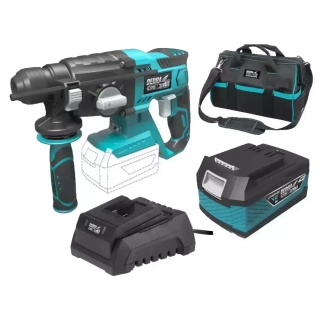 Sada aku vrtacího kladiva DEDRA SAS+ALL DED7017 18V, 1,8J, SDS Plus s 4,0Ah baterií, brašnou