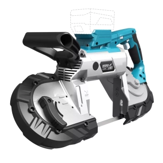 DEDRA SAS+ALL Aku pásová pila na kov DED6902 18V, prořez 127×127 mm