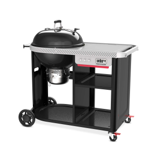 Weber Performer Premium 57 cm 1501966, kotlový gril na dřevěné uhlí, GBS, velký stolek Weber Works
