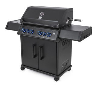 G21 Plynový gril 21kW Michigan BBQ Premium Line, 6 hořáků 6390312, černý, skříňový, 230V jehla