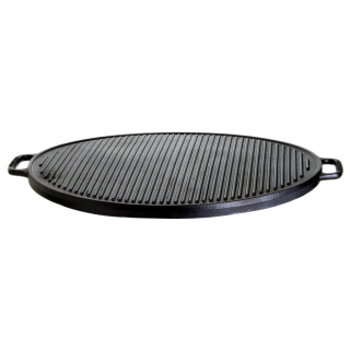 ALLGRILL Litinová grilovací deska Plancha Ø 41 cm, oboustranná, PWI 550201, kruhová s madly