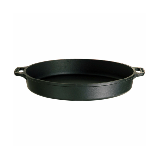 ALLGRILL Litinová pánev Ø 30 cm, 4500 Robustní NATURGUSS se 2 madly, Gastro Profi PWI, hluboká