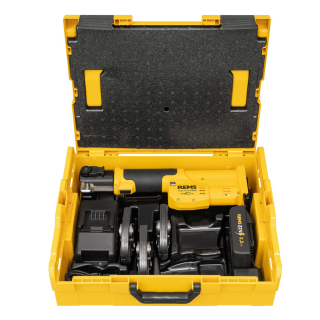 REMS Mini-Press S 22V ACC Set aku lis 22kN s čelistmi TH 16-20-26, kufr L-Boxx 578041, na podlahovku