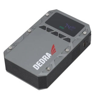 Powerbanka 3v1 se startérem a kompresorem Dedra DEPP1202, 12000 mAh, 150 PSI