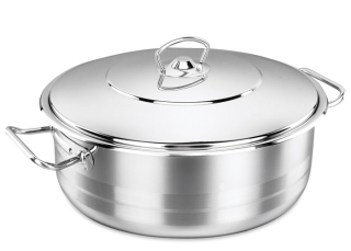 Mega - nízký nerezový kastrol 50 cm, 45 l, Korkmaz A1951