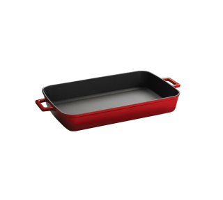 Litinový pekáč 22x30cm - červený LAVA Metal LVPTP2230K0R