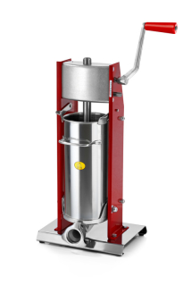 Plnička klobás, jitrnic MOD. 5/V, 5 litrů, vertikální, Inox / Red, Tre Spade