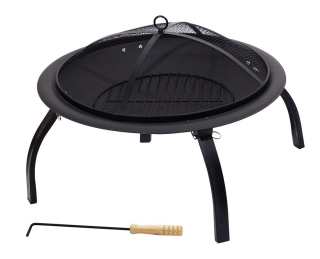 Ohniště Vesuv 48 cm s poklopem, 4 skládací nožky Cattara 13004