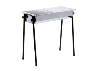 Gril na dřevěné uhlí Patio 77x38 cm INOX 18/0, Hendi 150603