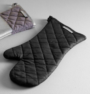 Žáruvzdorné rukavice, pár 43cm ČERNÉ na pečení, grilování HENDI 556610, 90793