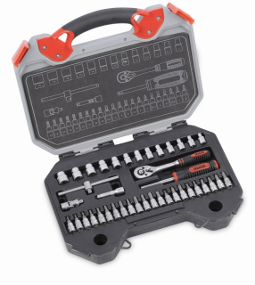 Sada nářadí 40ks 1/4", klíče, bity, račna Kreator KRT952000  