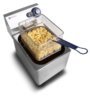 Fritéza Blue Line 8l, nerezová 230V, 3500W Hendi 205822