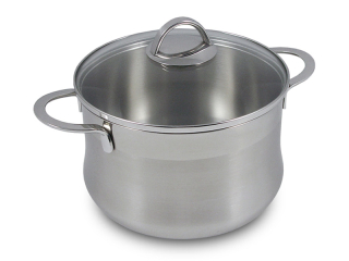 Hrnec Emotion 6,7l nerezový 24x15cm, skleněná poklička Silampos 637123WA6624100