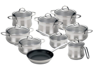 Sada hrnců Emotion 9ks, nerezová 18/10 Silampos 637123WA0188100