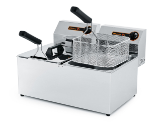 Fritéza Fiamma FF-6+6 NV, 2x5l 230V elektrická, INOX DUO