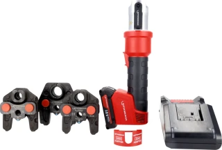 Rothenberger Lis na trubky ROMAX Nano SET 1x2Ah AMPShare + čelisti iJAW TH 16-20-26, 32 kN do 110 mm, 1000005496 L-BoXX