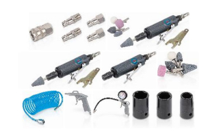 POWERPLUS Pneumatický set nářadí 25 ks