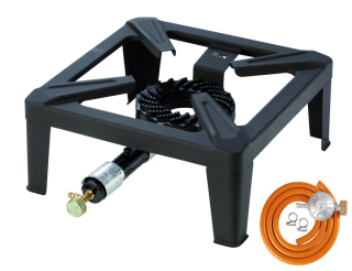 MEVA Průmyslový vařič Mega Zeus 7,5 kW, 2102 + regulátor 30 mbar, hadice