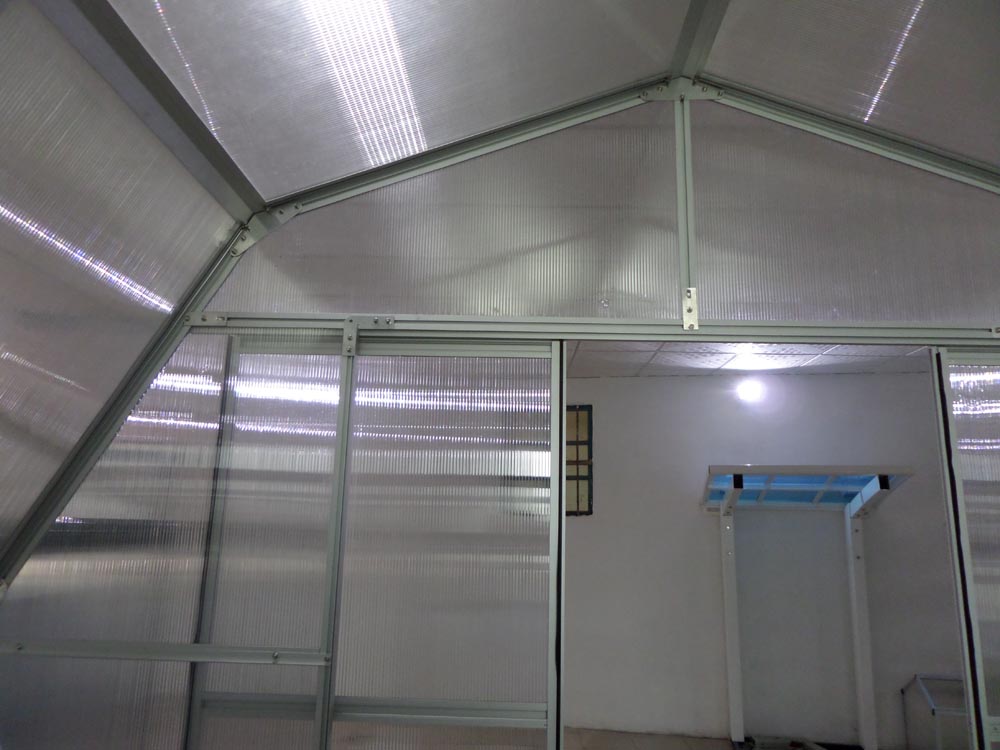 Skleník Vega KOMFORT TITAN 8000 STRONG, 281x281x250cm, Alu-polykarbonát 6mm 27X30054