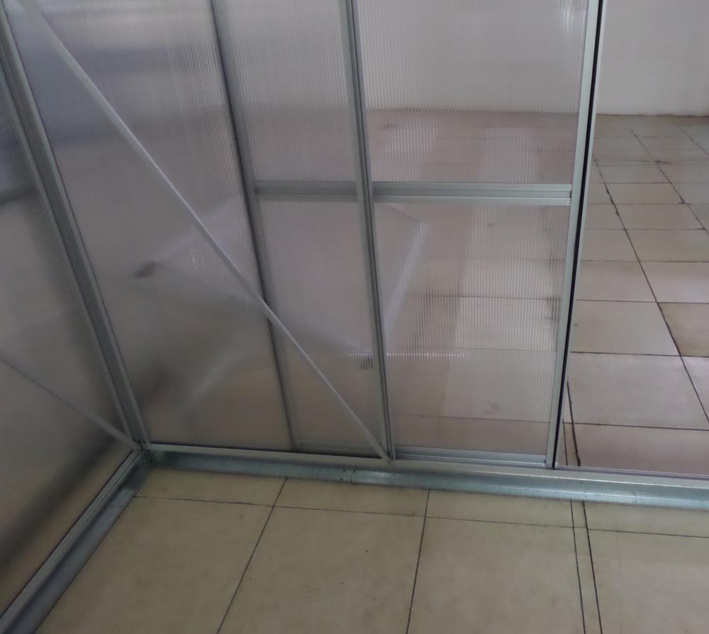 Skleník Vega KOMFORT TITAN 8000 STRONG, 281x281x250cm, Alu-polykarbonát 6mm 27X30054