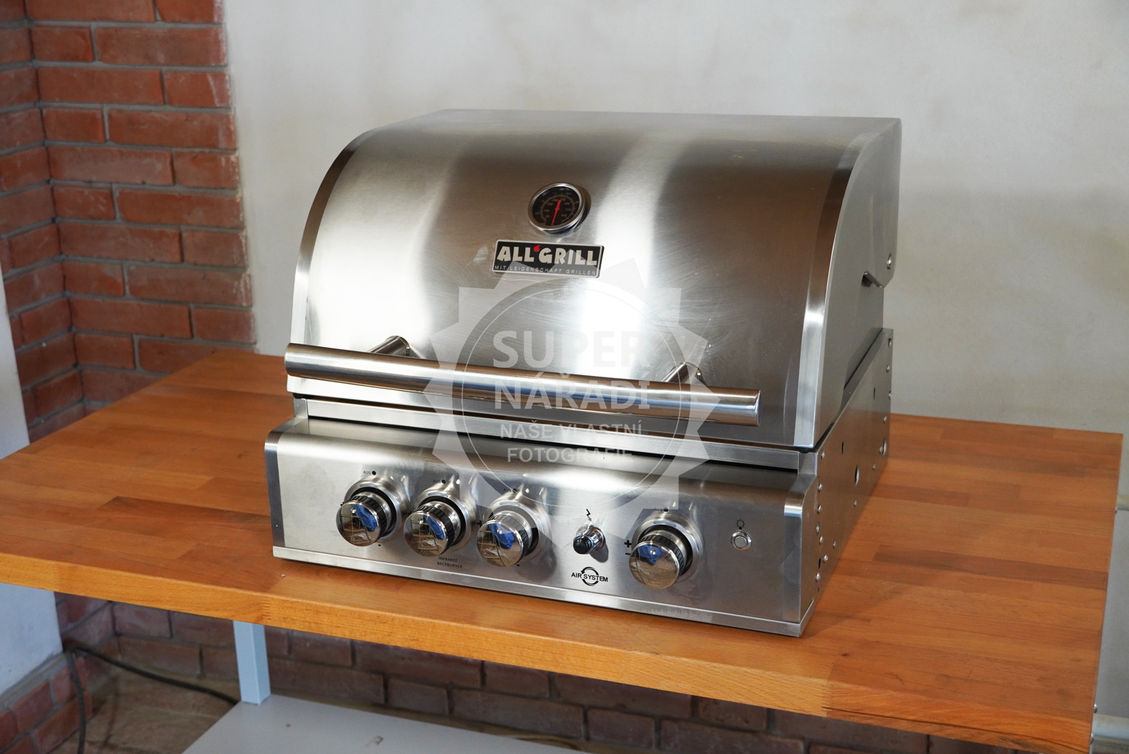 AllGrill plynový vestavný gril Top-Line Chef M 100949 - 3D 2