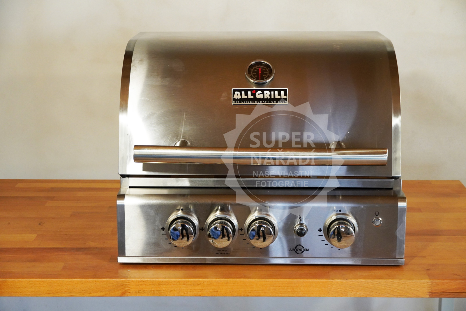 AllGrill plynový vestavný gril Top-Line Chef M 100949 - přední