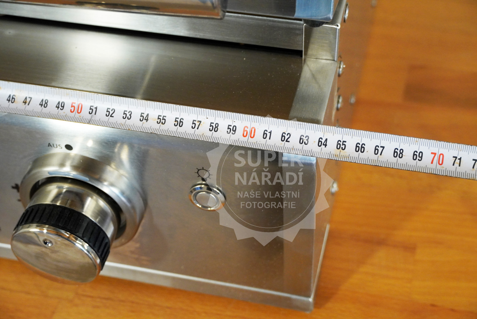 AllGrill plynový vestavný gril Top-Line Chef M 100949 - přední rozměr